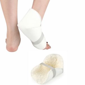 SKJK Mềm mại Miếng bảo vệ gót chân Có thể điều chỉnh Thoải mái Miếng đệm gót chân Đệm chân Lông cừu Đệm gót chân Bảo vệ chân