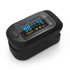 CE Finger Pulse Oximeter Finger Clip Oxygen Saturation Monitor PI Respiratory Rate Heart Rate Meter