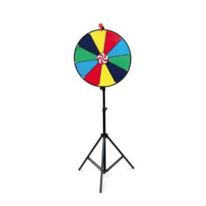 MODERNLUX Folding Tripod Prize Wheel Win Fortune 40/50/60cm Color Roulette Wheel Spinner Game Fortune Spinning Wheel Game Events