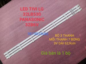 LED TIVI LG 32LB530A 6916L-1204A 6916L-1426A CHÓA NHỎ 3V MỚI 100% BỘ 3 THANH MỖI THANH 7 BÓNG 3V DÀI 629cm.