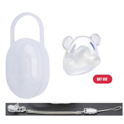 Baby Pro Nano Silver Newborn Pacifiers Essential Day and Night Comfort Ideal for Newborn Giggles and Sleep-time Soothing