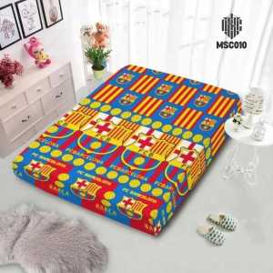 Sarung Busa Resleting / urung kasur busa resleting motif club bola Uk 120x200x15 I 140x200x20