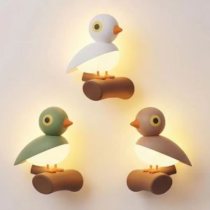 LFPLYQ ic Attachment Lucky Bird Night Light Dimmable Portable Mini LED Bird Lamp Ambient Lighting Rechargeable Motion Sensor Night Light Home Decor