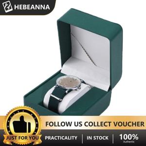 hebeanna กล่องเก็บนาฬิกา PU แบบเดี่ยวกล่องใส่โชว์นาฬิกาข้อมือที่ใส่นาฬิกาเครื่องประดับสำหรับเดินทางเป็นของขวัญสำหรับผู้ชาย