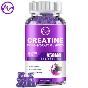 Creatine Monohydrate Gummies 4000MG for Muscle Recovery & Builder Muscle Workout Recovery Supplements Boosts Energy for Men & Women-Grape flavor