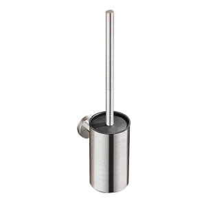 LDIES Stainless Steel Toilet Brush Black Bathroom Cleaning Brush Holder with Toilet Brush Wall Mount 4B7T1