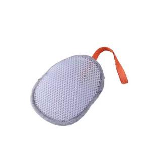 Grey Soap Bubble Net Bag for Lathering Double-Sided Foaming Mesh Face & Body Bath Tool Travel Essential