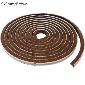 WFYW 5m Wall Home Brush Windproof Door Strip Tape Sealing Strip Door And Window Seal Self Adhesive Pile Weatherstrip