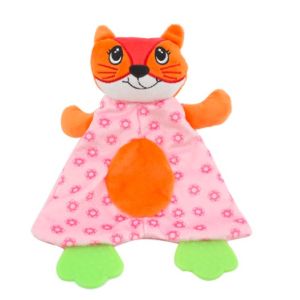 Cartoon Cute Newborn teether soothing towel can be imported bed pendant toy soothing doll to accompany sleep/牙胶安抚巾