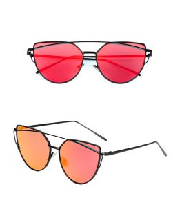 Fashion vintage metal large frame sunglasses European and American trend mens and womens sunshade sunglasses