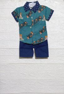 TERBARU -- SETELAN ANAK COOLISH BOY// Setelan kemeja latter couture bear