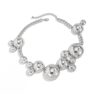 สร้อยคอจี้ทรงกลมที่เรียบง่ายสร้อยคอจี้ทรงกลมที่ซับซ้อนสร้อยข้อมือตกแต่งเพื่อให้ดูดี