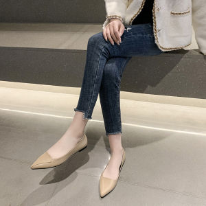 Free Shipping WomenS New Spring Collection: Korean-Style Pointed-Toe Shallow-Cut Flat Shoes WomenS Flat-Heeled Loafers WomenS Flat Shoes