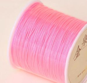 ไหมญี่ปุ่น 2 ชั้น สำหรับงานฝีมือ ร้อยลูกปัด ถักเครื่องประดับ งาน DIY อื่นๆ เส้นแน่น เรียบลื่น ขนาด 0.8 มิล ( เบอร์ 72 ) ยาว 45  100 เมตร