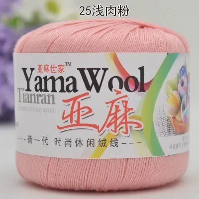 50g 16S 3Plys Linen Lace Thread Crochet Knitting Yarn Health Baby Sewing Thread DIY Craft