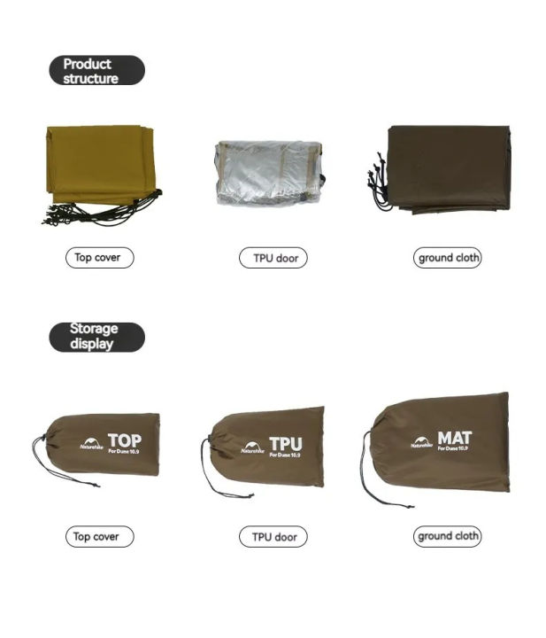 Naturehike%20DUNE%2010.9%20Tent%20Accessories%20Add-on%20Parts%20Extras%20Full%20Groundsheet%20Mat%20Blackout%20Top%20Cover%20and%20Transparent%20TPU%20Door%20Window%20-%20Image%202