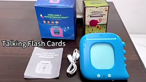 Kids Reading Machine with Talking Flash Cards Interactive Learning Toy Preschool Childrens Reading Machine Speaker