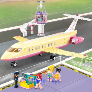 Sluban Brick Pesawat Private Jet Perempuan - Luxurious Plane : City Passengers Airplane M38-B1166