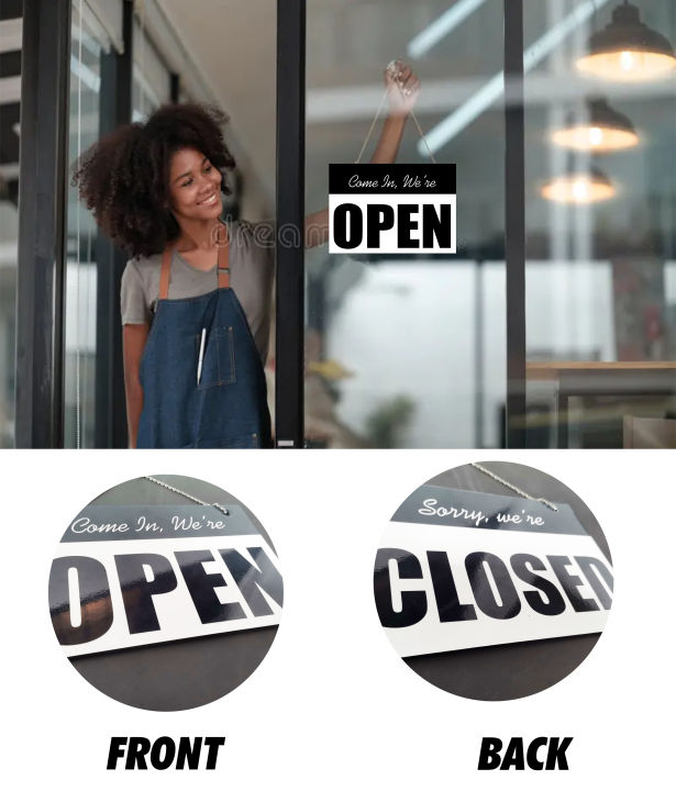 OPEN CLOSED SINTRABOARD WATERPROOF DOOR SIGNAGES