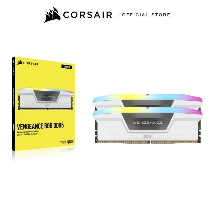 CORSAIR RAM VENGEANCE® RGB 32GB (2x16GB) DDR5 DRAM 5600MT/s CL40w ...