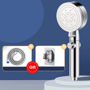 Home Shower Shower Booster fivespeed handheld shower nozzle black bar flower hose shower drizzle