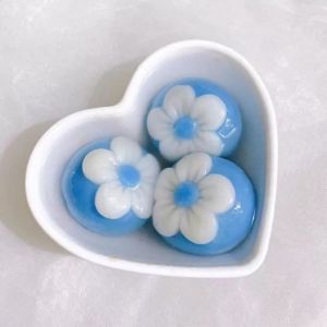 Chén (bát) trái tim đựng xôi chè đám tiệc nhựa Melamine cao cấp giả sứ Horeca màu trắng  Chén  11.2 x 9.7 x 4.5 cm Muỗng : 13.5 x 4.5 cm