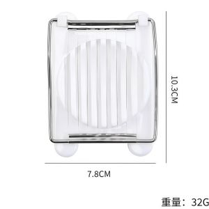 Durable Metal Egg Slicer With Non-Slip Base For Home Cooking And Breakfast Prep