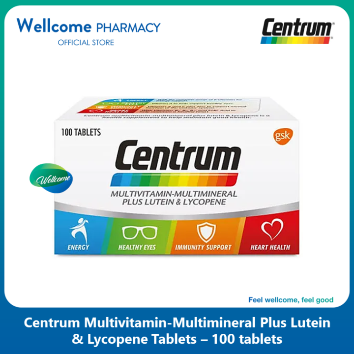 Centrum Multivitamins & Mineral Tablets - 100's | Lazada