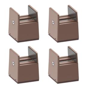 Pack of 4 Multipurpose 2Inch Bed Risers Furniture Lift Support Convenient Accessory for Sofa Table Chair Desk Use