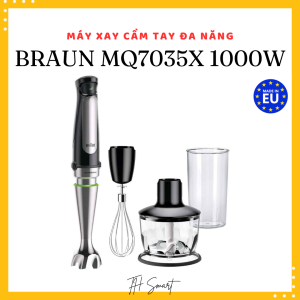 Máy Xay Cầm Tay Đa Năng BRAUN Multiquick 7 MQ7045X 1000W Made in EU Màu Đen