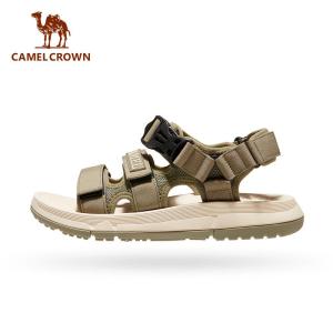 CAMEL CROWN Mens Velcro Sandals | Wear-Resistant Non-Slip Summer Beach Slippers Casual Sports Outdoor Hiking Sandals for Everyday Adventures
