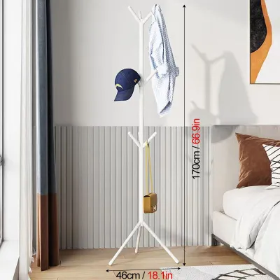 COD Multi function Bag Coat Rack with Multiple Hooks – Metal Organizer Rack for Bedroom Floor Storage