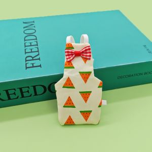 HEFEI Bowtie Parrot Diaper Colorful Fruit Breathable Pet Bird Clothes Keep Birds Clean Parrot Flight Suit Daily Wear