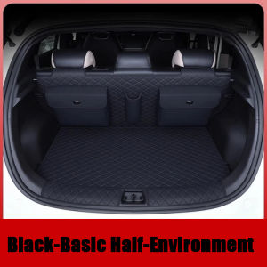 ZLWR AION UT พรมปูพื้นท้ายรถ วัสดุหนัง กันน้ำ กันรอยขีดข่วน ทนทานต่อการสึกหรอ พรมปูพื้นท้ายรถล้อมรอบเต็มรูปแบบ เพื่อปกป้องอุปกรณ์ปรับแต่งภายในรถท้ายรถเดิม