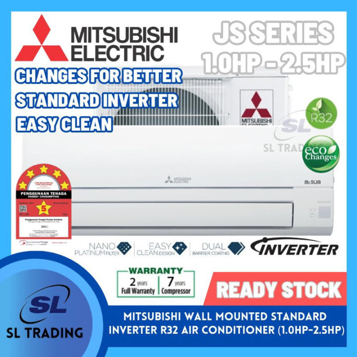 [INSTALLATION] MITSUBISHI JS SERIES (STANDARD INVERTER) R32 AIRCOND (1 ...