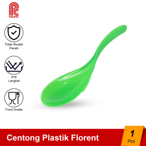 PACIFIC Florent Rice Scoop Centong Sendok Nasi Plastik Pendek 19.5 cm