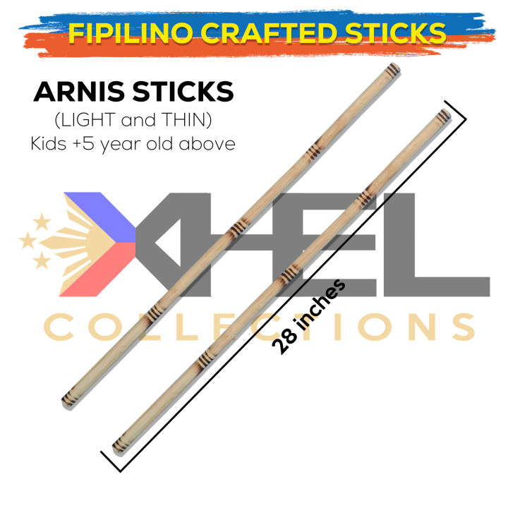 Arnis Sticks for Kids (Light and Thin), Rattan, Eskrima, Kali, Training ...