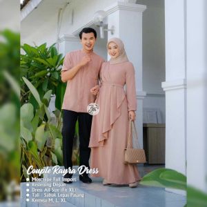 Couple Rayra Dress Muslim Baju Lebaran Baju Muslim Couple Gamis Koko / Couple Muslim tangan panjang / Couple Muslim terbaru
