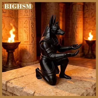 BIGHSM Ai Cập Phong Cách Chủ Bút Cổ Điển 3D In Bức Tượng Máy Tính Để Bàn Lưu Trữ Giá Cho Văn Phòng Nhà Bàn Trang Trí Nội Thất Độc Đáo Lưu Niệm