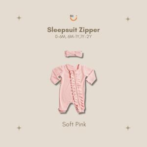 Mioubaby Sleepsuit Zipper Free Headband / jumper bayi /jumpsuit bayi / jumper bayi /