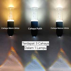 Lampu Dinding LED Gelembung Air 2 Lampu 7 Watt 3 Warna Dekoratif Wall Light Modern Hemat Energi