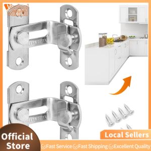 Heavy Duty 16Pcs Gate Latches Anti-Theft Door Bolts for Barn Doors Window Cabinets Durable Metal Lock Set