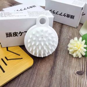 CS Sikat Pijat Kulit Kepala Bahan Silikon Untuk Anti Rambut Rontok