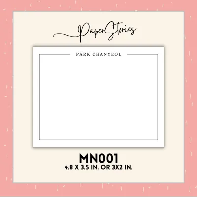 20pcs 24pcs Personalized Notecards with Envelope | Customized | Minimalist