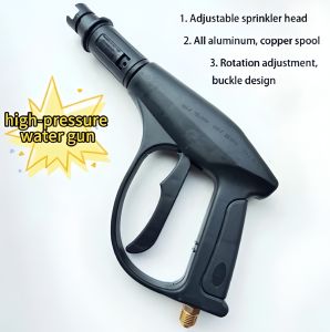 Stock M14 M15 universal Heavy Duty Pressure Washer Hose14mm (10M) +high-pressure water gun accessory