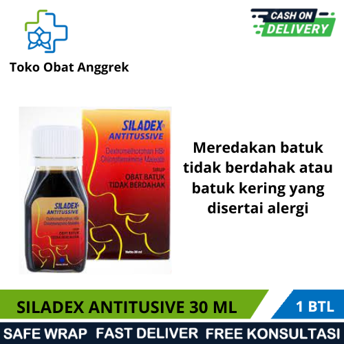 SILADEX ANTITUSSIVE SIRUP 30 ML/OBAT BATUK KERING/BATUK KERING DAN ALERGI