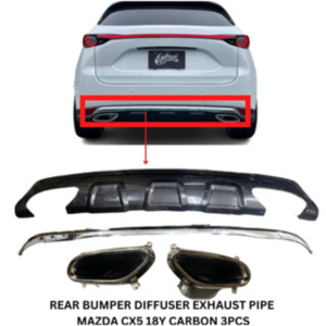 MAZDA CX5 CX-5 2017-2022 BODYKIT BUMPER BODY KIT FRONT REAR SKIRT LIP DIFFUSER WITH EXHAUST