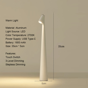 Touch Dimmable Led Table Lamp Creative Desk Cordless Nightstand Rechargeable Warm White Bedside Sensor Lamps Restaurant Modern Hotel Bedroom For Nightstands Night Light Decorative