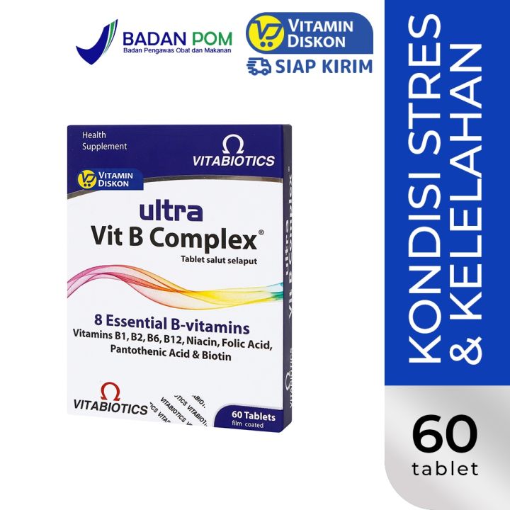 VITABIOTICS ULTRA VITAMIN B COMPLEX 1 BOX ISI 60 UNTUK MEMELIHARA KESEHATAN TUBUH