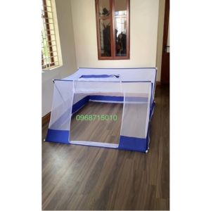 A35 Màn xếp INOX 304 Có Cửa + Viền Vải lụa  hiện đại cải tiến hơn màn thông thường chống muỗi hiệu quả an toàn